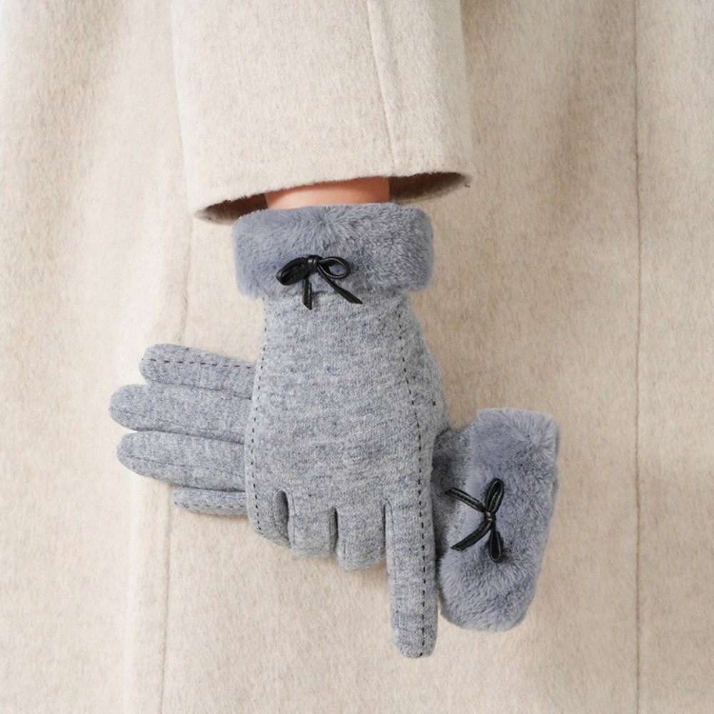 Wool Glove Lined - Yün Görünümlü, Polar Astarı Olan, Kalın