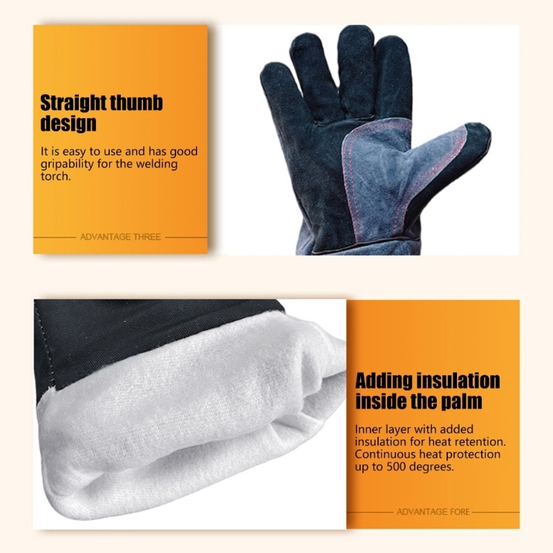 Heat Resistant Glove - Endüstriyel Kullanım için 1 çift Genişletilmiş