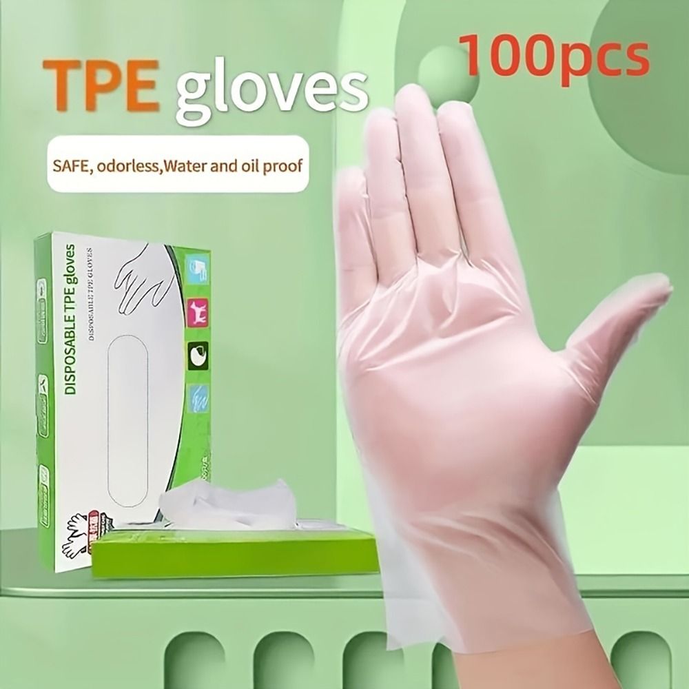 Latex Disposable Glove - 100 adet lateks tek kullanımlık eldiven